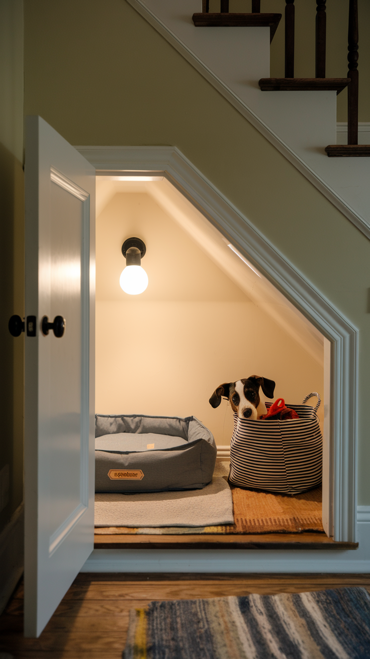 6+ Under the Stairs Dog House Ideas Smart & Stylish Spaces for Your Pup ...
