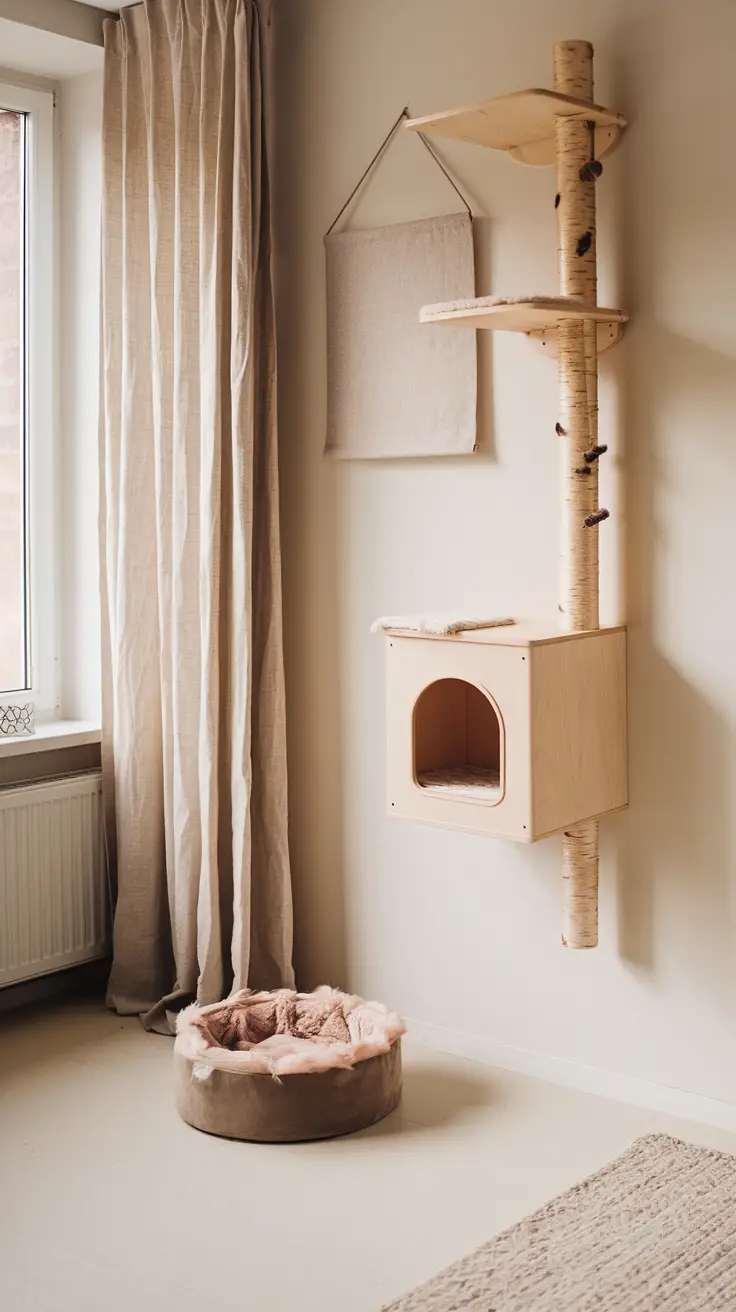 Image showcasing 10 Modern Apartment Cat Ideas for Small Spaces - middlekingdomrescue.com