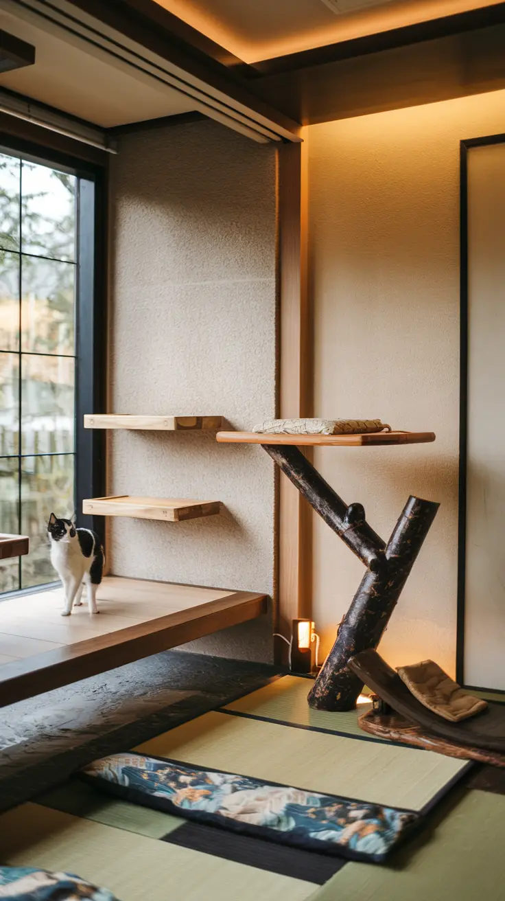 Image showcasing 10 Modern Apartment Cat Ideas for Small Spaces - middlekingdomrescue.com
