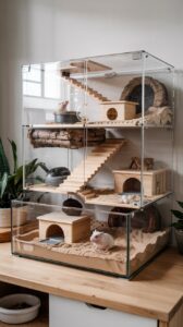 View of 6+ Hamster Cage Ideas With Hamster Scaping - middlekingdomrescue.com