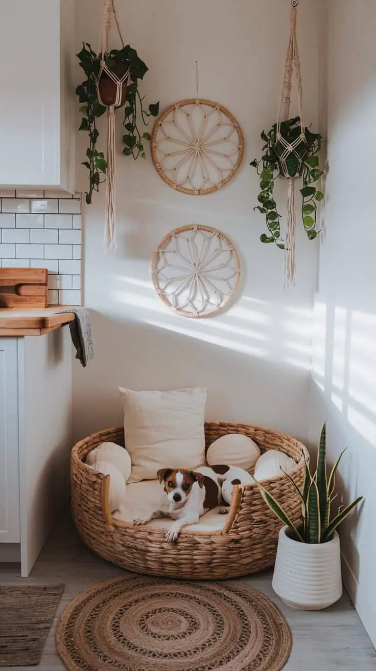 5+ Cozy Dog Bed Corners for Modern Farmhouse Kitchens ...