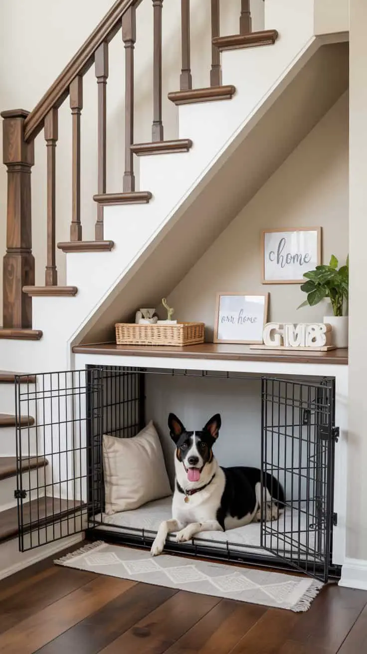 Thumbnail for Dog Crate Design With Stairs And Hobby Room