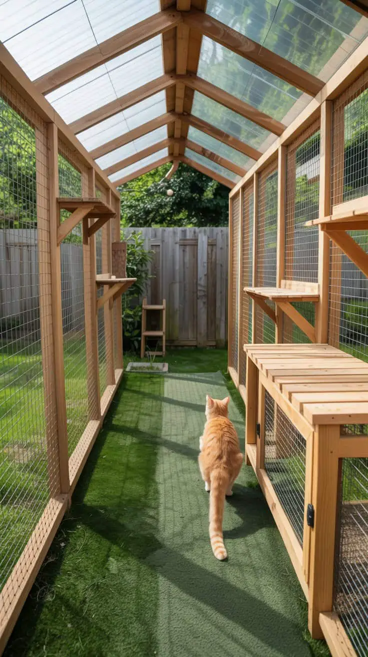 Outdoor Cat Enclosure Ideas with a DIY “Greenhouse” Vibe for Spring ...